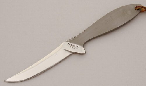 Browning Knives Upswept Skinner with Stainless Steel handle material - Obverse Side - Item #KLC15983