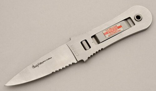Gerber Knives 5301 Blackie Collins Clip-Lock with Stainless Steel handle material - Obverse Side - Item #KLC15985