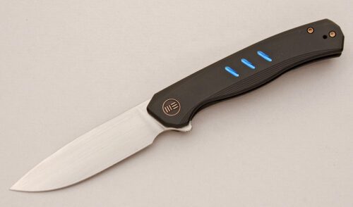 We Knife Co. Seer Limited Edition with Black Titanium Frame handle material - Obverse Side - Item #KLC15994