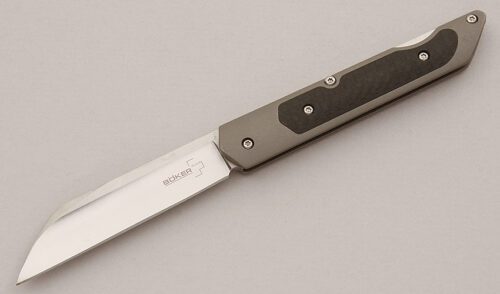 Boker Knives Genios Folder with Titanium Frame handle material - Obverse Side - Item #KLC15998