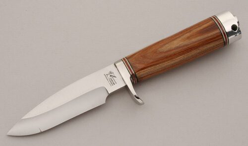BlackJack Knives Woodsman with Chestnut Handle handle material - Obverse Side - Item #KLC16002