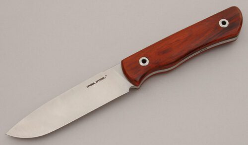 Real Steel Bushcraft Plus with Rosewood Scales handle material - Obverse Side - Item #KLC16004