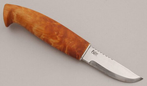 Unknown Maker Puukko with Exotic Wood Handle handle material - Obverse Side - Item #KLC16014