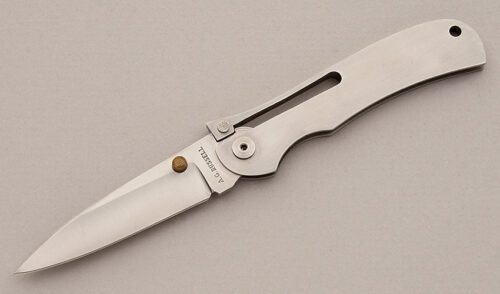 A.G. Russell K87C Vest Pocket One Hand with Stainless Steel Frame handle material - Obverse Side - Item #KLC16018