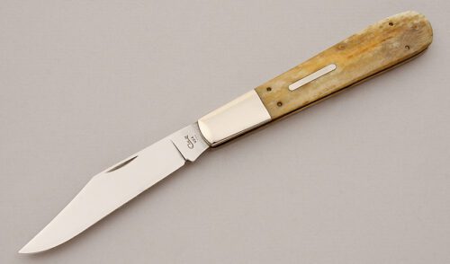 Case Cutlery 6143 Grand Daddy Barlow with Smooth Burnt Bone Scales handle material - Obverse Side - Item #KLC16025