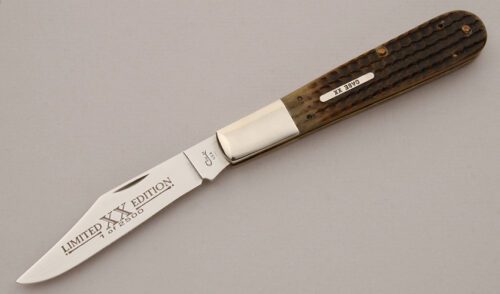 Case Cutlery 6143 Limited G.D. Barlow with Brown Jigged Delrin Scales handle material - Obverse Side - Item #KLC16028