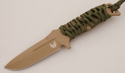 Benchmade Knives 375FE-1 Fixed Adamas with Paracord Wrapped Handle handle material - Obverse Side - Item #KLC16031