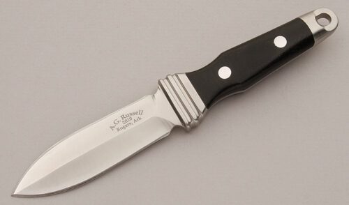 A. Kastor & Bros. Sting III with Black Micarta Scales handle material - Obverse Side - Item #KLC16048