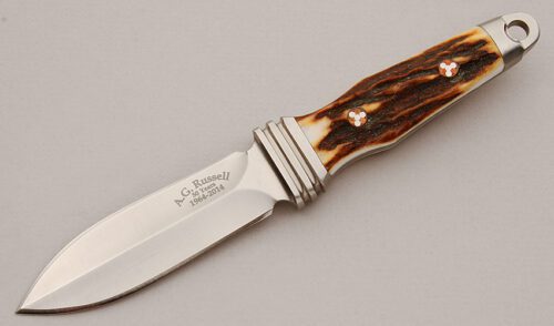 A.G. Russell Sting III 50th Anniversary with Stag Scales handle material - Obverse Side - Item #KLC16049