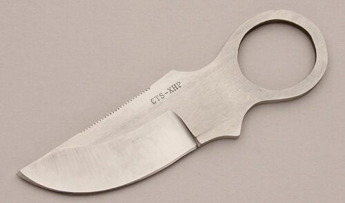 Deryl Wright Special Design Boot Knife with Stainless Steel handle material - Obverse Side - Item #KLC16068