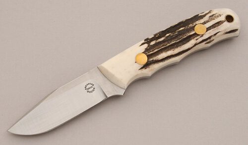 Dozier - Arkansas Made Personal Utility with Stag Scales handle material - Obverse Side - Item #KLC16070
