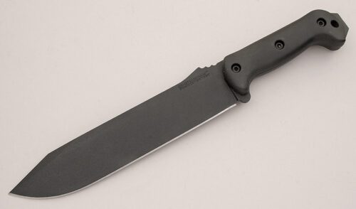 Ka-Bar Knives BK-9 Combat Bowie with Black Synthetic Scales handle material - Obverse Side - Item #KLC16086