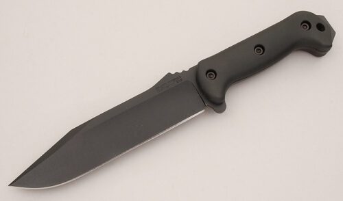 Ka-Bar Knives BK-7 Combat Utility with Black Synthetic Scales handle material - Obverse Side - Item #KLC16088