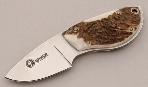 Boker Knives Small Skinner with Stag Scales handle material - Obverse Side - Item #KLC16115